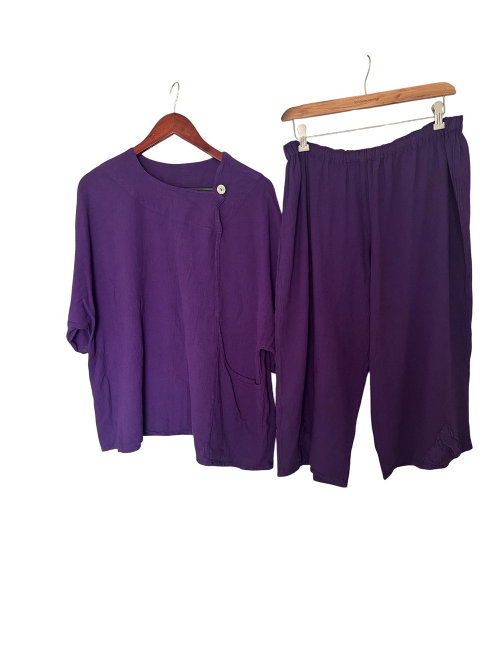 Oh My Gauze! Purple Cotton Set